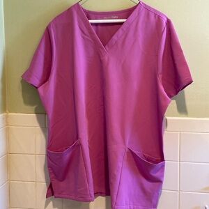 🌸Mandala Scrub top V- Neck / pockets Size XL